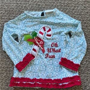 Emily Rose Light Blue Patterned Top